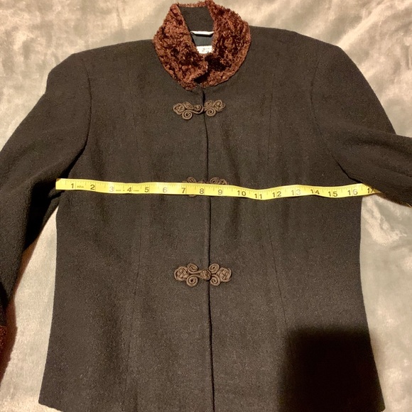 Talbots Black and Brown Blazer - Picture 3 of 6